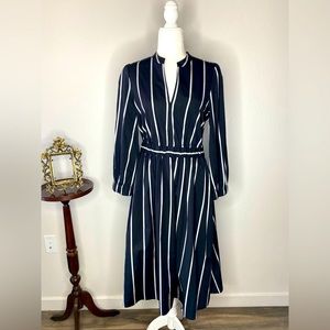 J Crew striped dress with pockets